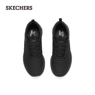 斯凯奇（Skechers）秋女鞋弹性厚底缓震轻质跑步鞋舒适150077 全黑色/BBK 35