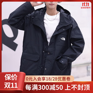 THE NORTH FACE 北面 冲锋衣男士23秋冬新款户外DRYVENT防水连帽防风夹克外套