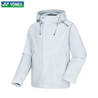 YONEX 尤尼克斯 2024新款防水羽毛球服外套速干抗静电男女秋冬运动上衣训练服 男款 190034 火山灰 M