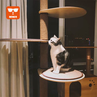 moko猫爬架实木通天柱猫猫架顶天立地一体猫抓板猫窝家具猫树