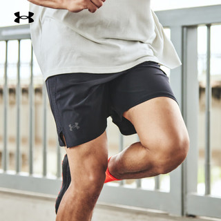 安德玛 UNDERARMOUR）Launch Pro男子7英寸跑步运动短裤1376508 黑色001 L