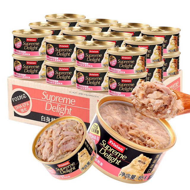 Frisian 富力鲜 泰国进口白肉猫罐头85g*24罐
