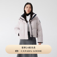 CANADA GOOSE Grandview 女士黑标短款羽绒服外套大鹅羽绒服 2266WB 856 柔光粉 L