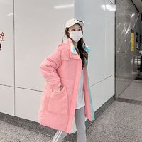 百亿补贴：LTIFONE 羽绒棉服女冬季中长款加厚韩版宽松棉衣外套2024棉袄新款ins港风