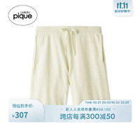 Gelato pique gelatopique24春夏男女同款睡裤纯色条纹针织短裤PHNP242914 奶油白 L