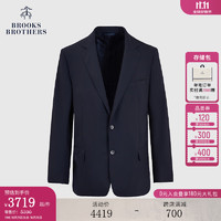 布克兄弟（BrooksBrothers）男士24早秋绵羊毛商务纯色西装外套 4004-藏青色 44RG