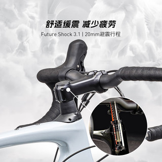 SPECIALIZED闪电 ROUBAIX SL8 男/女耐力碳纤维骑行公路自行车 晨雾色/烟灰色 54