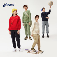 ASICS 亚瑟士 童装冬季工装裤加绒加厚防风保暖长裤2024年冬季新品