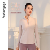 凡圣瑜伽外套休闲秋冬运动气质美拉德瑜伽服塑形长款上衣FC13859