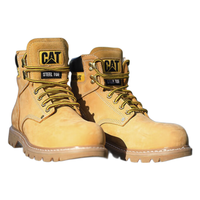 CAT 卡特彼勒 男士短筒大黄靴