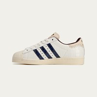 adidas ORIGINALS SUPERSTAR系列 Wales Bonner联名款 中性运动板鞋 JP7161 奇妙白/学院藏青蓝/红棕 36.5