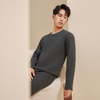 柒牌男士保暖套装抗菌防螨加绒打底加厚羊羔绒秋衣裤发热内衣套装