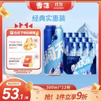 SNOWBEER 雪花 勇闯天涯啤酒 500ml*12听