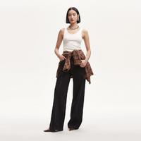 VERO MODA 牛仔裤女24早秋新款高腰纯棉长裤阔腿裤显瘦流行