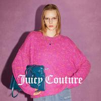 Juicy Couture 橘滋 绮丽之梦logo牌彩点纱大圆领女式针织衫