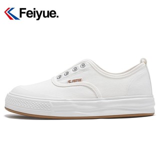 百亿补贴：Feiyue. 飞跃 Feiyue/飞跃女鞋2024夏季新款透气一脚蹬经典百搭小白鞋帆布鞋942