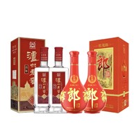 值选：LANGJIU 郎酒 红花郎 红10 53%vol 酱香型白酒 500ml*2+泸州老窖 百年52度（2019年）出口专供 750ml*2