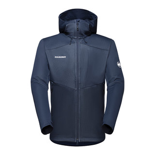 MAMMUT 猛犸象 Ultimate Vii So Hooded 男子运动夹克 1011-01780 深海蓝色 XXL