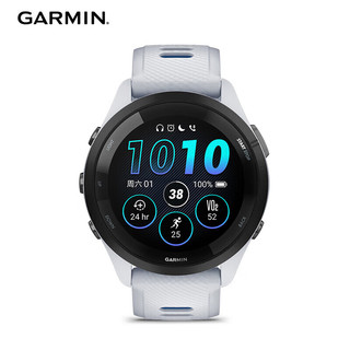 GARMIN 佳明 Forerunner265智能运动手表心率血氧铁三HRV多频多星GPS月光白