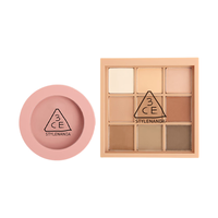 3CE 三熹玉 眼颊套装 (单色腮红#MONO PINK 5g+九色纷呈眼影盘 #SMOOTHER玫瑰柔情 8.1g)