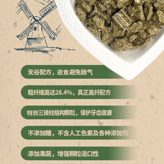 荷兰WitteMolen维特魔轮田园草本无谷兔粮饲料成年兔子粮食2kg