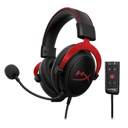 HYPERX 极度未知 Cloud飓风2黑红 电竞游戏耳机头戴式电脑fps耳麦