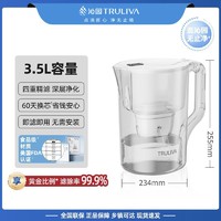 百亿补贴：TRULIVA 沁园 滤水壶大容量四重过滤净水壶食品级材质厨房便携式过滤净水器