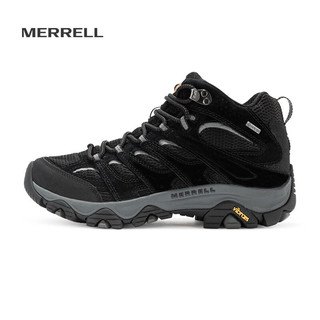 迈乐（Merrell） 户外经典徒步鞋男女款MOAB3 GTX中帮透气防水耐磨防滑登山鞋 J036243黑色（男款） 44