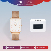 Daniel Wellington DanielWellington）DW大方表手表男全新黑色钢带黑盘欧美石英腕表DW00100465