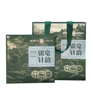 六妙 白茶2023年头采白毫银针福鼎白茶紧压茶叶礼盒装饼茶100g