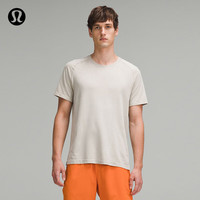 露露乐蒙lululemon丨Metal Vent Tech 男士运动短袖 T 恤 LM3FG2S 生亚麻色/白 L