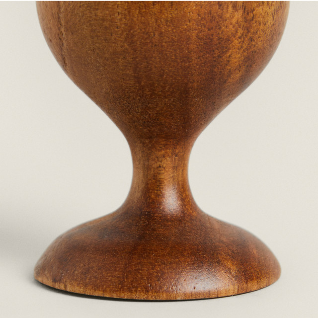 ZARA HOME 欧式圆形底座家用早餐木制蛋杯鸡蛋托蛋盅架