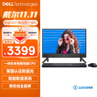 DELL 戴尔 灵越5421一体机电脑(酷睿13代奔腾 U300 8G 256GSSD)黑 23.8英寸大屏显示器