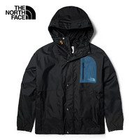 THE NORTH FACE 北面 冲锋衣男户外防风防水透汽外套89YT 黑色/7OW XL