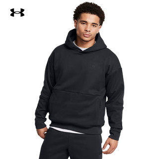 安德玛 UNDERARMOUR）秋冬库里CURRY男子连帽篮球运动卫衣1387153 黑色001 XL