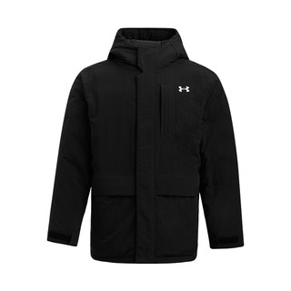 安德玛（UNDERARMOUR）秋冬Urban Down男子训练运动短款鸭绒羽绒服6001974 黑色001 M