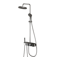 HEGII 恒洁 Y65系列 HMF942-333-SH 数显四功能花洒套装 枪灰色