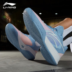 li-ning 李宁 驭帅14td篮球鞋男新款音速透气专业球鞋 标准白/黑色