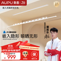 AUPU 奥普 【潘展乐同款】隐形电动晾衣架智能晾衣机嵌入式阳台照明遥控升降 【V510】隐形+晾晒无形