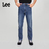 Lee24秋冬新品726标准直脚中蓝色石墨烯直筒裤男牛仔裤保暖A06950