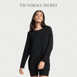 百亿补贴：VICTORIA'S SECRET 维密 莫代尔圆领长袖短裤睡衣女家居服套装休闲简约女