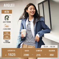 AIGLE 艾高 2023年春季新品AAS23WOUT029女MTD防风防雨透汽户外夹克 沼泽蓝 AK931 36(160/84A)