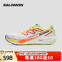 salomon 萨洛蒙 男款 户外运动舒适透气稳定轻量训练休闲公路跑步鞋 AERO VOLT 2 黄绿色