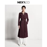 NEXY.CO 奈蔻 2024年秋季商务通勤气质挺阔有型中长款风衣女