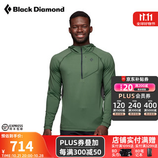 Black Diamond 黑钻染山霞服饰bd户外冰凉爽防晒衣攀岩训练防泼水防异味软壳套头连帽衫