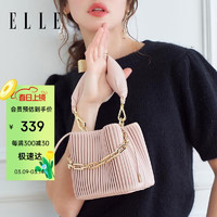 ELLE 她 女士迷你菜篮子水桶斜挎包 22468