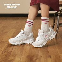 SKECHERS 斯凯奇 奶茶熊2024年女鞋运动吸震时尚熊猫鞋舒适老爹鞋