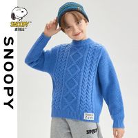 SNOOPY 史努比 中大童2024儿童休闲毛衣套头冬季打底针织衫男女童