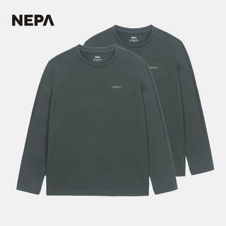 NEPA 耐葩24秋冬新品男女款户外打底保暖圆领长袖T恤两件装7KE5300