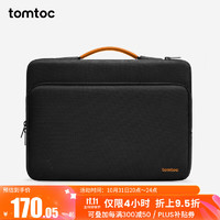 tomtoc 电脑包手提笔记本包男女14英寸商务防震苹果16寸MacBook Pro/Air 黑色 14英寸